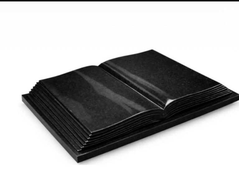Książka Nagrobna Premium Black – Kamieniarski Detal Klasy Premium