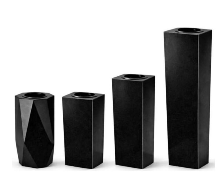 Wazony Granitowe Premium Black – Hurtownia Kamienia ALKAM