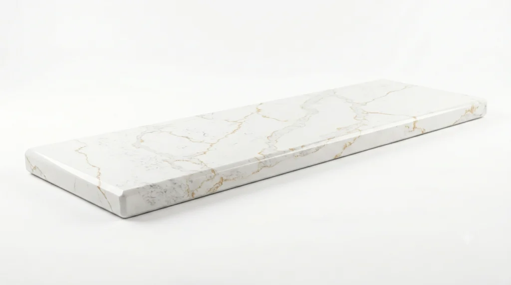 Konglomerat kwarcowy Calacatta Quartz Gold – płyta kamienna